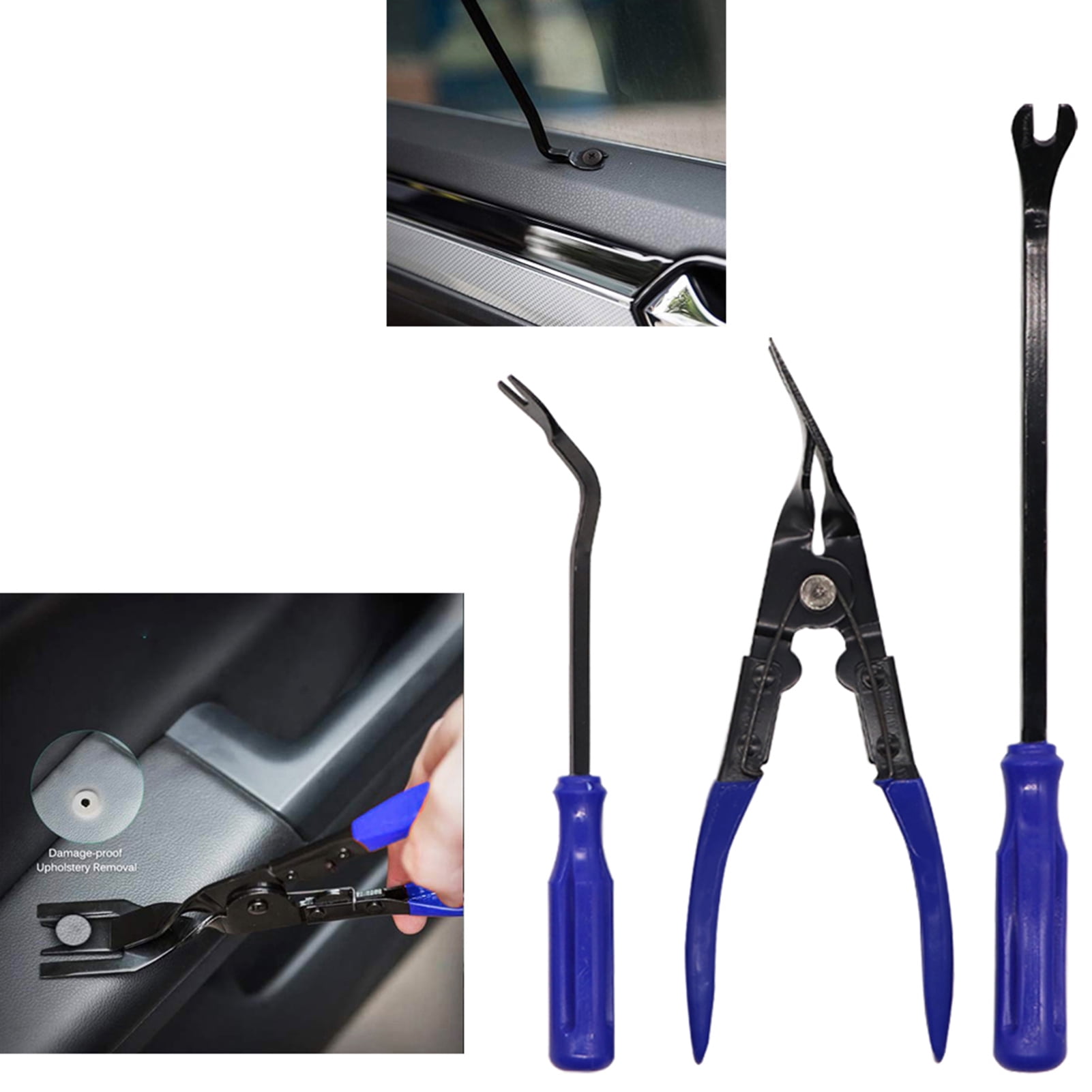19Pcs/Set Auto Trim Removal Tool Multi-purpose Non-slip Plastic Car Door Panel Dash Audio Radio Disassembly Tool Kits for Dashboard Installation