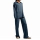 thumbnail image 1 of Conjuntos de Dos Piezas para Mujer, Sudadera de Larga con Cuello en V y Pantalones Anchos, Conjuntos de Chándal para Estar en Neblina L, 1 of 9