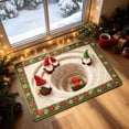 thumbnail image 4 of KKOUHVY Christmas Rug, Super Soft Cozy Christmas Door Mat, Non-slipped & Absorbent Xmas Front Door Rug for Indoor Entryway, 24x16 inch, 4 of 6