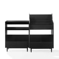 thumbnail image 1 of Crosley Furniture Liam Ensemble de Rangement pour Tourne-Disque et Vinyle, 2 Pcs, Noir, 1 of 10