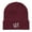 Burgundy, variant on "Invisible Crown" (Organic Cotton Beanie) (Black)