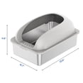 thumbnail image 2 of Alvantor XL Enclosed Stainless Steel Cat Litter Box with High Sides & Litter Mat, 2 of 7