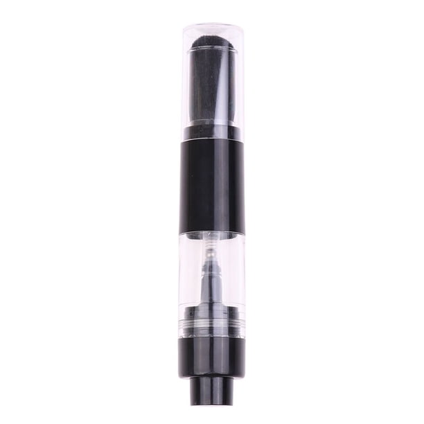 Recipiente dispensador de brochas para polvos recargables, brocha para maquillaje en polvo suelto cosmético, etiqueta privada rosa y negra de alta calidad Gao Jinjia LED