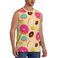 thumbnail image 2 of Daiia Donuts Printed Men's Tank Tops,Casual Soft Sleeveless Gym Muscle Shirts Bodybuilding Tee-Medium, 2 of 8