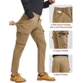 thumbnail image 6 of PULI Men’s Carpenter Work Pants Slim Fit Cargo Hiking Pants, Stretch Waterproof Outdoor Trousers with Pockets, 6 of 6