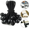 thumbnail image 3 of 50 PCS Ball Bungee Cords, 6 Inch Heavy-Duty Tarp Ball Tie Downs, Black, 3 of 5