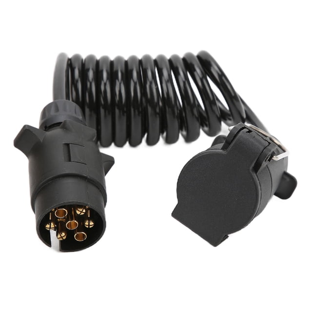 Trailer Plug Extension Cord Connector Power Supply Wire Plug 2 Meters 7 Pin European Standard