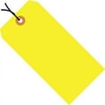 thumbnail image 2 of Box Partners Shipping Tags Pre-Strung 13 Pt. 6 1/4" x 3 1/8" Fluorescent Yellow 1000/Case G12082A, 2 of 2