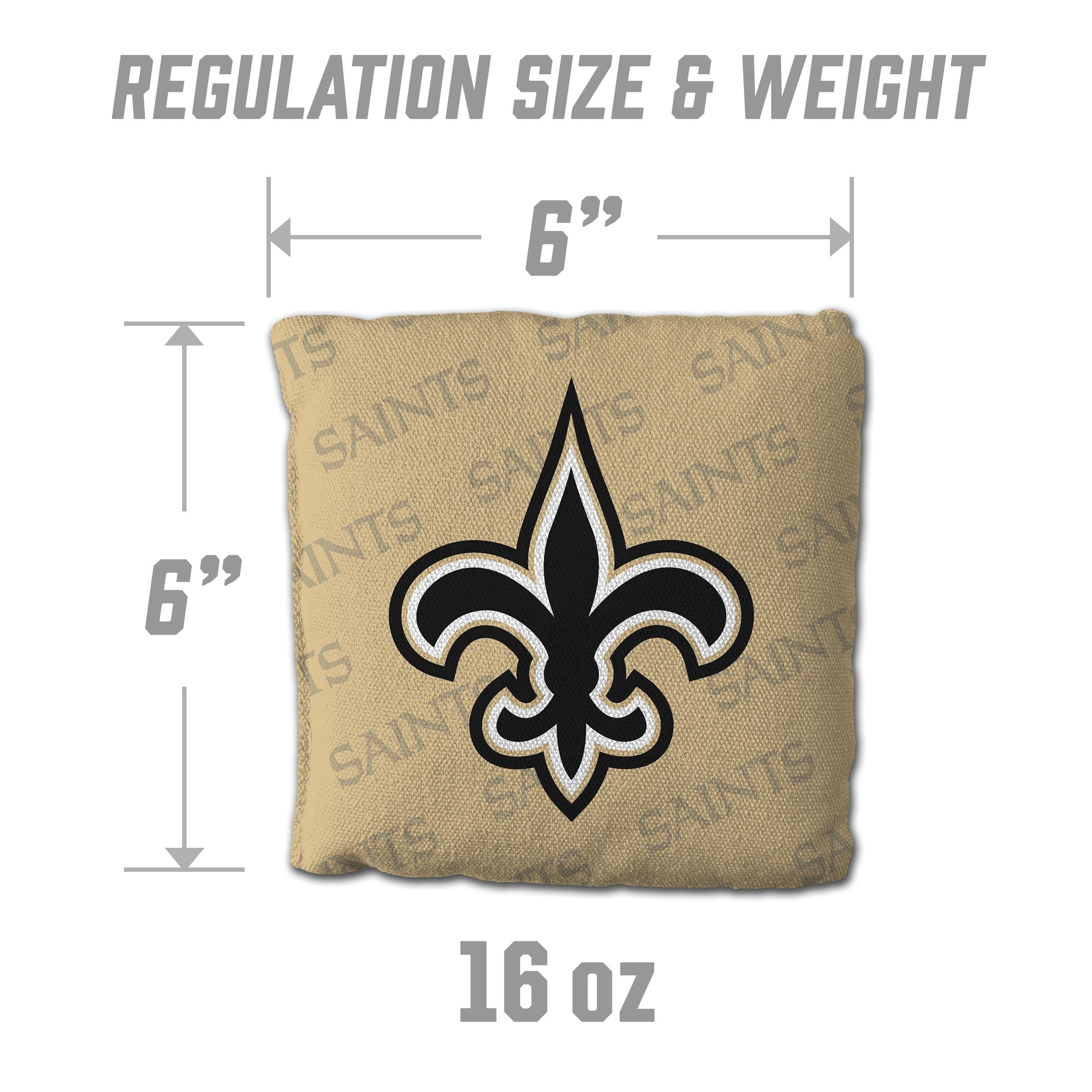 NFL New Orleans Saints Cornhole Bags - 4PK - Gold