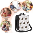 thumbnail image 5 of Zufioo Cute Swan Insulated Lunch Bag,600D Polyester Oxford Fabric, Leakproof & Reusable Lunch Tote, Adjustable Shoulder Strap,Food Freshness Keeper with Utensils, 5 of 7