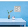 thumbnail image 5 of WIRESTER 2-Gang Duplex Outlet Wall Plate/Switch Plate Cover, Solid Light Gray, 5 of 6