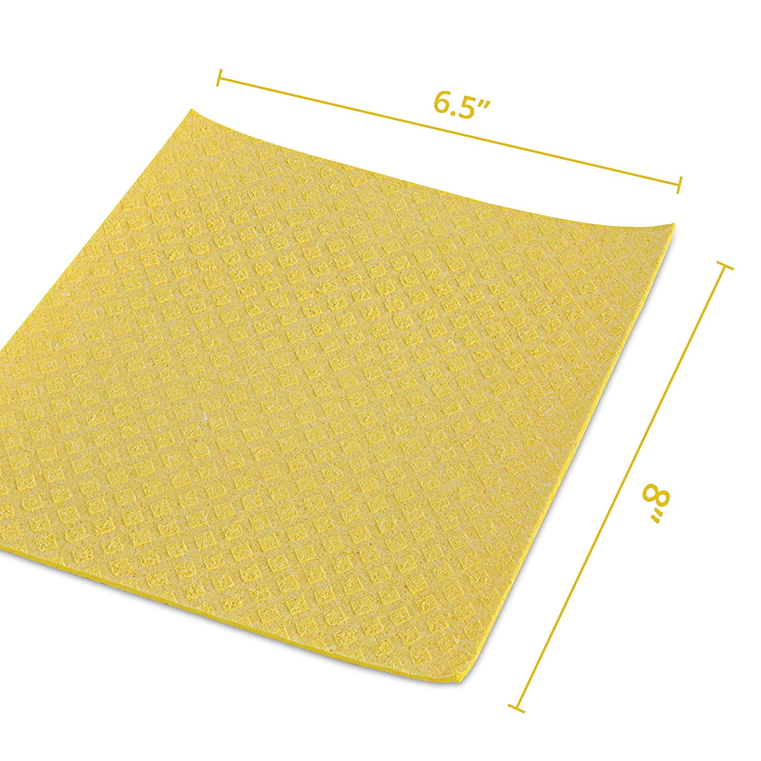 Swededishcloths Swedish Dishcloth (Lemon Lime) Set of 3 Each Paper Towel Replacements Eco Friendly Reusable Absorbent Cleaning Sponge Cloths