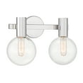 thumbnail image 3 of Chrome Two Light Bathroom Vanity from the Wright Collection, 3 of 5