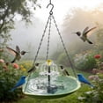 thumbnail image 5 of weibbin Outdoor Garden Solar Bird Bath with Hanging Heart Shaped Chain Love Design for Hummingbird Water Feature Plastic, 5 of 5