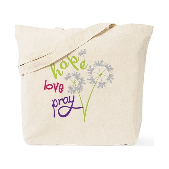 CafePress - Hope Love Pray Tote Bag - Unisex Canvas Tote Bag, Beige, 1-Piece