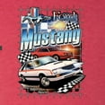 thumbnail image 6 of Wild Bobby, Mustang Untamed American Spirit Ford Cars and Trucks Men Premium Tri Blend Tee, Vintage Red, Medium, 6 of 6