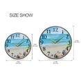 thumbnail image 2 of Seashell in Summer Beach Wall Clocks Battery Operated 11.9 Inch Round Clock Acrylic Silent Non-Ticking Bedroom Living Room Decorative Clocks, 2 of 10