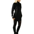 thumbnail image 5 of Jess by Meiko Women's Dress Long Sleeves Turtleneck Cable Knit Sweater Dress L Black, 5 of 8