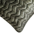 thumbnail image 2 of The HomeCentric Cushion Cover Sofa, Grey Pack of 2, 24x24 inch (60x60 cm) Euro Sham Cover, Velvet Chevron & Quilted & Textured Fabric Throw Pillows For Couch, Geometric Modern Style - Concrete Chevron, 2 of 3