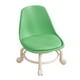 thumbnail image 2 of Taburete con ruedas bajo Taburete corto con respaldo Silla giratoria de 360 degree Taburete con ruedas pequeño Asiento de cuero PU resistente al desgaste Verde perfecl Asiento rodante bajo, 2 of 8