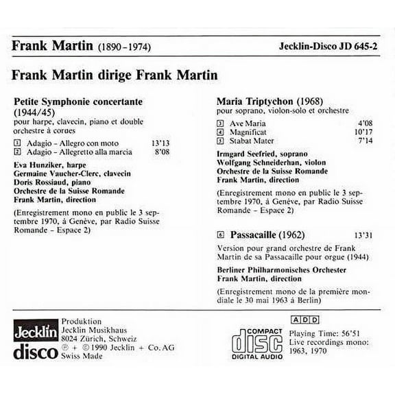 Mahler / Mozart / Raskin - Sym No 4 / Mozart - Music & Performance - CD