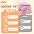 thumbnail image 3 of TELOLY Cat Tents for Indoor Cats,Arched with Tulle Curtain Cat Tent,14.17"*14.17"*14.57" Non-Slip Fabric Cat House Outdoor,Pink,S, 3 of 7