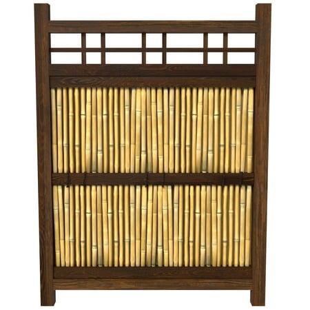 Oriental Furniture 4 ft. x Oriental Furniture 3 ft. Japanese Bamboo Kumo Fence