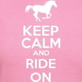 thumbnail image 3 of CafePress - Keep Calm And Ride On Women's Dark T Shirt - Women's Traditional Fit Dark T-Shirt, 3 of 4