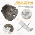 thumbnail image 2 of Mini Electric Chopper Upkey Small Chopper Portable Blender Home Small Garlic Blender Mini Baby Blender Portable Vegetable Blender Garlic Press Choppers for Fruit Baby Food, USB Rechargeable 250ml, 2 of 5