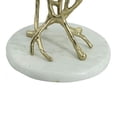 thumbnail image 5 of Three-Tier End Table - Gold Finished Aluminum with White Marble Base, 5 of 5