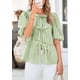 thumbnail image 5 of Blusa PRETTYGARDEN Camisa a rayas con lazo en la parte delantera para mujer 2025, 5 of 9