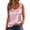 Pink, variant on Lightweight Cami Women's Elegant Satin Tank Top Asymmetrical Strap Solid Color Sleeveless Blouse Shirt for Party Daily Khaki 3XL
