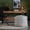 Sidney Street, variant on Anji Mountain Sidney Street 20" Square Pouf Ottoman Black & Ivory
