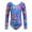 A, variant on Girls Long Sleeve Ballet Leotard Gradient Color Gymnastics Bodysuit Ballet Leotard Dancewear, 1-12Y