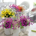 thumbnail image 4 of ZOELNIC 8Pcs Artificial Flowers Outdoor UV Resistant Fake Flowers ,Faux Plastic Flower Greenery Shrubs Plants for Indoor Outside Hanging Planter Home Garden Decoration, 4 of 8