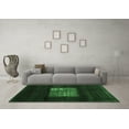 thumbnail image 3 of Ahgly Company Indoor Round Abstract Emerald Green Contemporary Area Rugs, 4' Round, 3 of 4