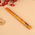 thumbnail image 3 of Paquete de 10 Flautas Bambú Tradicionales Chinas 6 Agujeros, Clarinete, Instrumento Musical para Estudiantes, Color Madera, 3 of 5