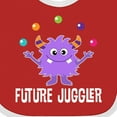 thumbnail image 4 of Inktastic Juggling Monster Future Juggler Boys or Girls Baby Bib, 4 of 4