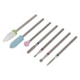 thumbnail image 4 of Nail File Drill Bit, 7pcs Tungsten Steel Portable Nail Grinding Bits  For Makeup, 4 of 8