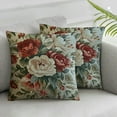 thumbnail image 3 of Louis XIV Reproduction Rose Floral Scroll VTG. French Aubusson Pillow Cover, 3 of 7