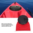 thumbnail image 3 of Black Deck Plate Kit Waterproof Round Hatch Cover for Kayak Boat Fishing Rigging, 3 of 7