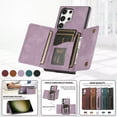 thumbnail image 3 of Nalacover Designed for Apple Samsung Galaxy S24 Ultra Wallet Case with Credit Card Holder - Purse Premium PU Leather Flip Kickstand Shockproof Scratch Resistant Phone Case - Purple, 3 of 6