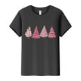 thumbnail image 1 of Pavied T-Shirts Graphiques pour Femmes, Imprimé de Noël, Col Rond, Manches Courtes, T-Shirt Noir 2TG, 1 of 5