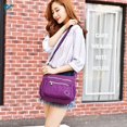 thumbnail image 4 of Deago Women's Shoulder Bags Casual Handbag Bag Messenger Cross Body Nylon Bags - Zipper Pocket (Purple), 4 of 5