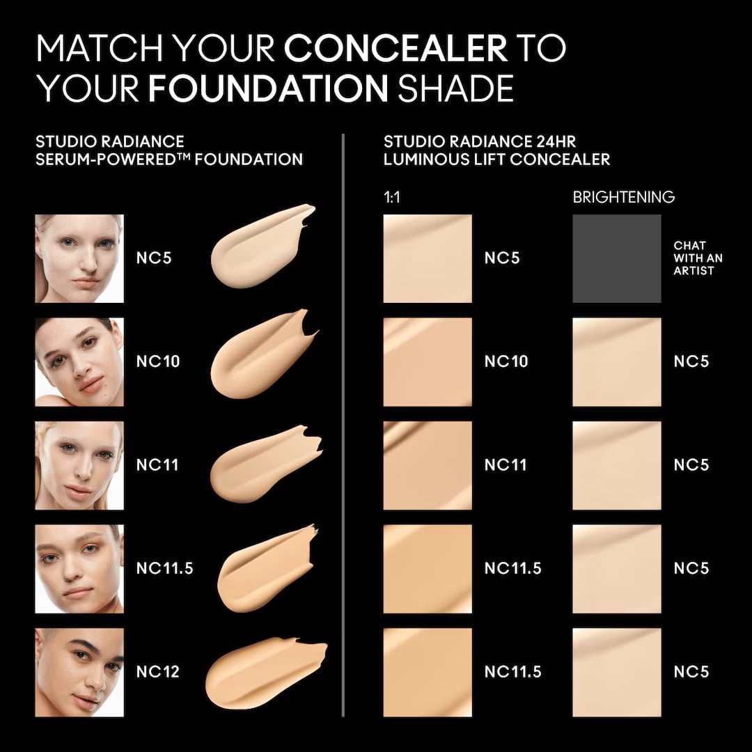 STUDIO RADIANCE 24HR LUMINOUS LIFT CONCEALER, NC11