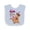 Blue and White, variant on Inktastic I'm Nuts About Papa Boys or Girls Baby Bib