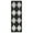 Black, variant on FairOnly 5'x7'Diamond Pattern Low Pile Stain Resistant Area Rug Modern Geometric Washable Rugs for Bedroom Livingroom,Black