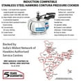 thumbnail image 3 of HAWKINS Contura Stainless Steel Pressure Cooker For Induction, Gas And Electric Stoves (1.5 Liter), silver (SSC15), 3 of 8