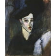 thumbnail image 2 of Modigliani, Amedeo 20x24 Black Ornate Wood Framed with Double Matting Museum Art Print Titled - The Jewess 1, 2 of 4
