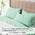 thumbnail image 5 of Neutral Solid Color Brushed Microfiber Deep Pocket Sheet Set, 5 of 8